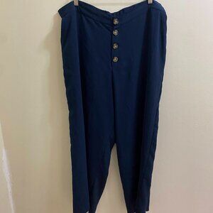 Wide-Leg, Cropped Pants